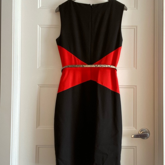 Calvin Klein 2-Tone Sleeveless Dress - Picture 4 of 7